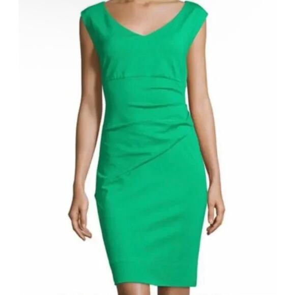 Diane Von Furstenberg Bevin Sleeveless Sheath Dress Spring Green Size 6 NEW - Picture 1 of 8